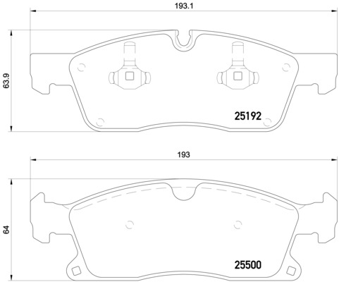 A.B.S. P 50 109 BREMBO Bremsbelagsatz, Scheibenbremse